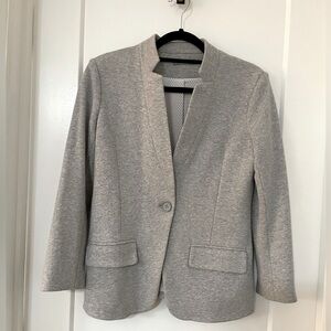 Gray knit Olivia Moon blazer, size XS